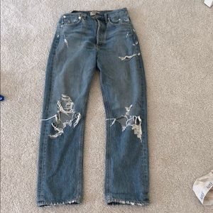 never worn torn boyfriend jeans